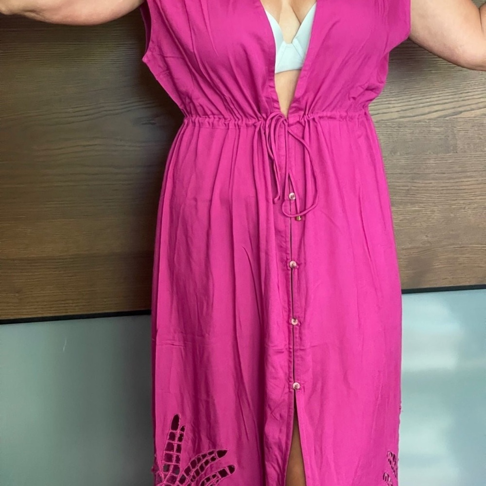 VIX paula hermanny colar sleeveless cover up